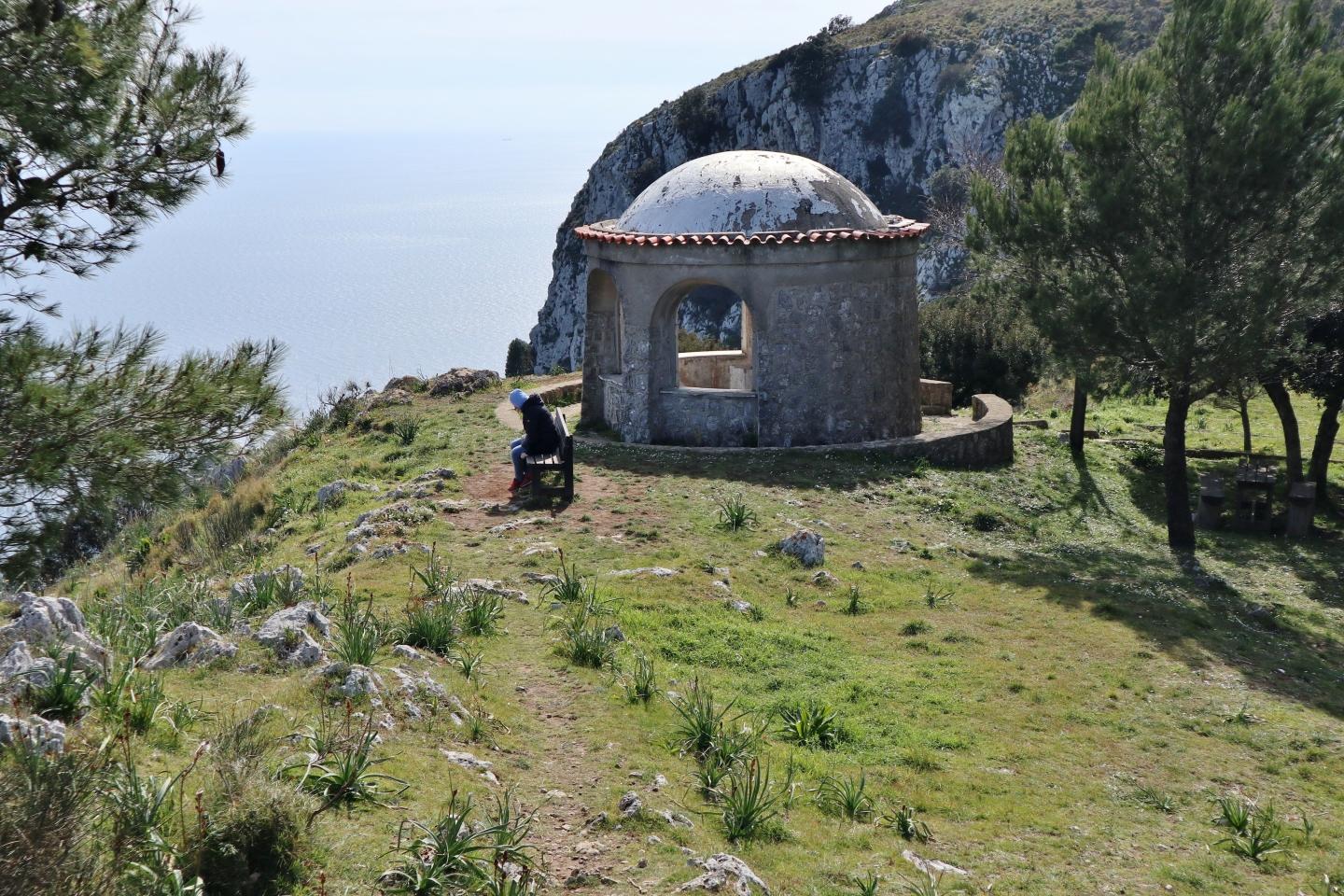 The Belvedere di Cetrella and Monte Solaro in Capri with panoramic sea views