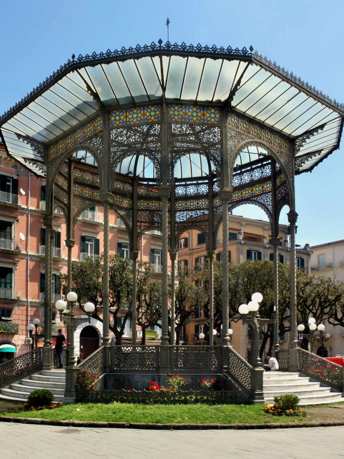 Cassa Armonica of Castellammare di Stabia, a famous Art Nouveau monument located in the Villa Comunale