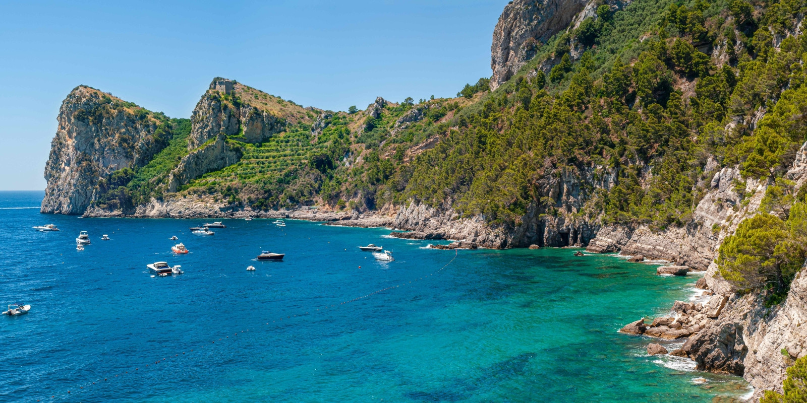 Massa Lubrense dalla Marina di Nerano