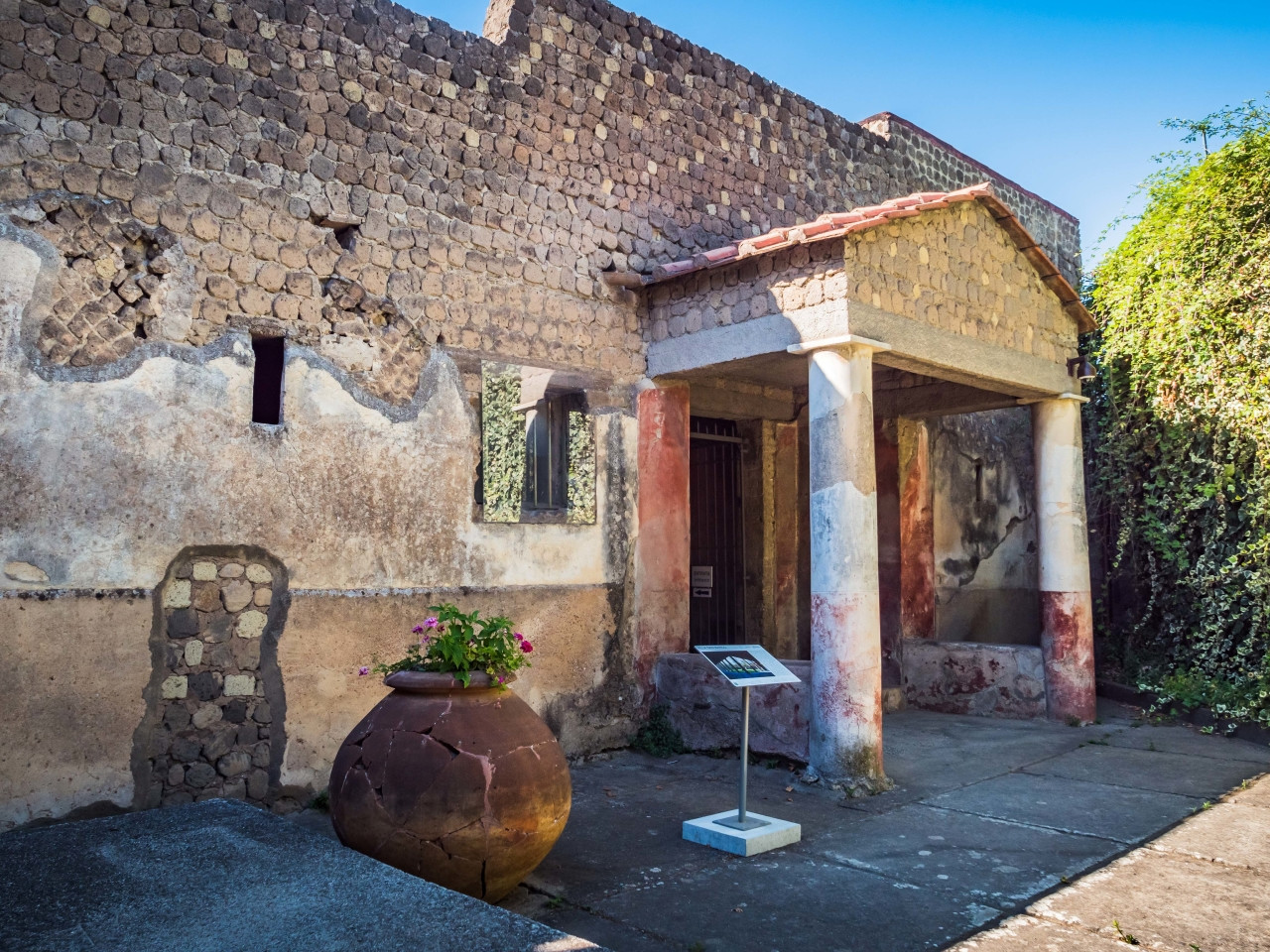 Ancient Roman ruins of Villa San Marco in Stabiae, near Castellammare di Stabia