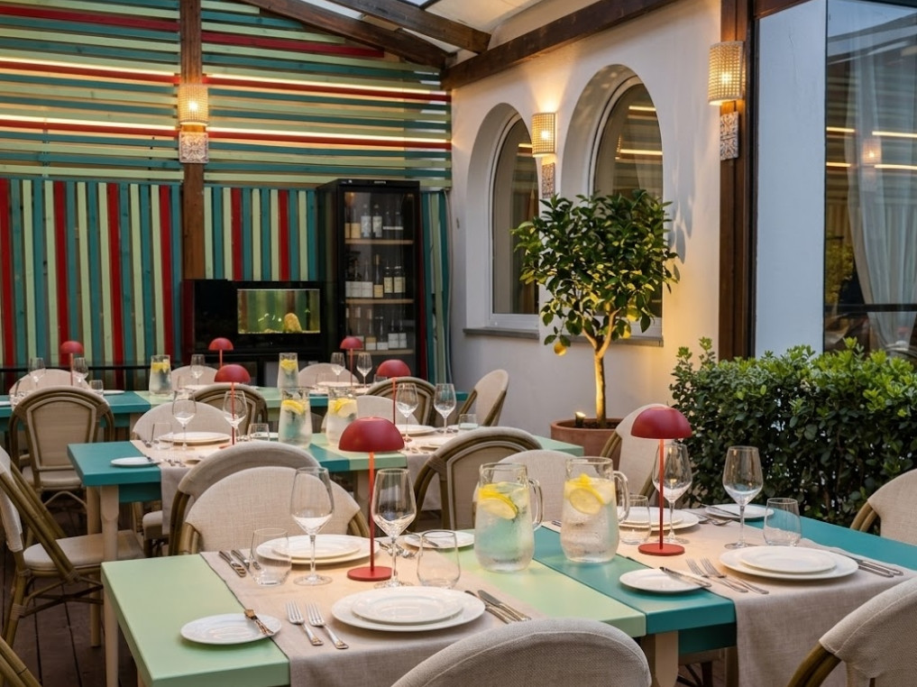 The veranda at Villa Rubinacci